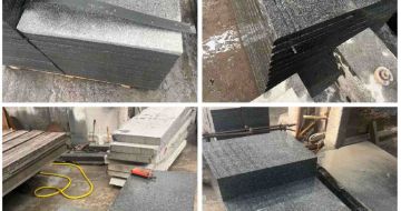 成都 芝麻黑地铺石材