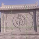 成都 芝麻白花岗岩屏风，照壁，影壁