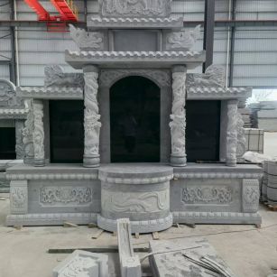 成都 芝麻灰高档墓碑，土墓，可定制