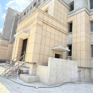 成都 黄金麻干挂，工地实拍