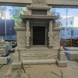 成都 芝麻灰高档墓碑、土墓，一套也支持定做