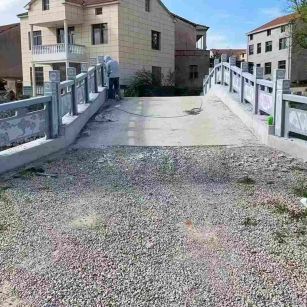 成都 芝麻灰花岗岩桥栏杆