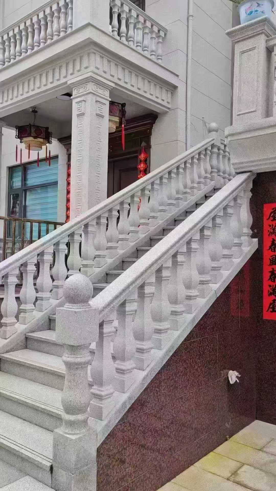 成都 天然石材 阳台庭院护栏、栏杆