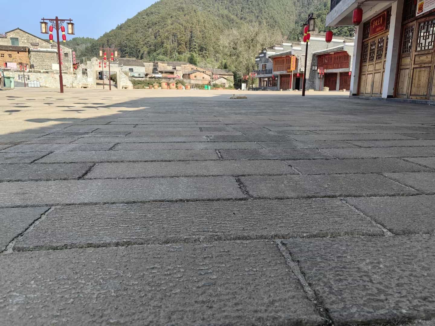 成都仿古石铺装效果