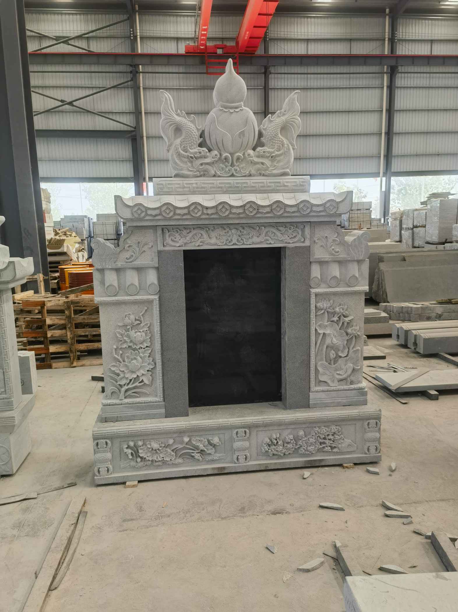 成都 芝麻灰高档墓碑、土墓，一套也支持定做