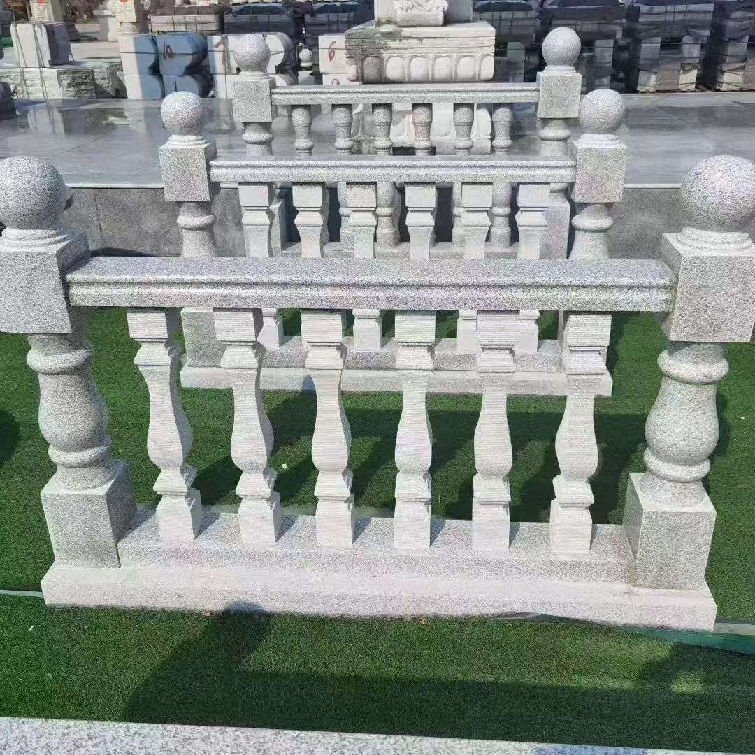 成都 别墅石材栏杆特写